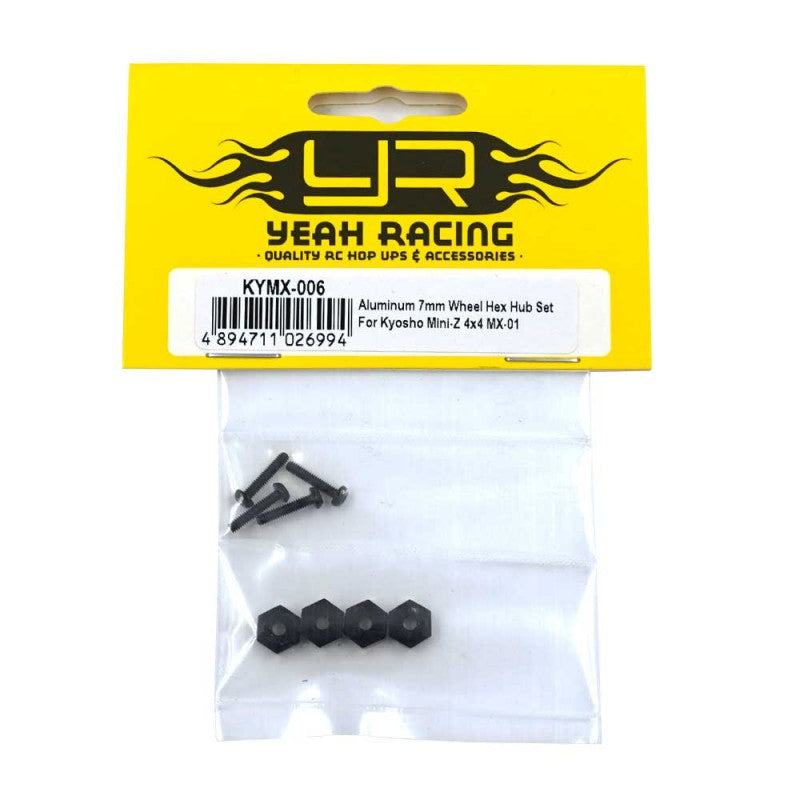 Yeah Racing - Aluminum 7mm Wheel Hex Hub Set - Kyosho Mini Z 4X4
