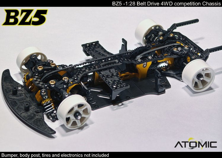 Atomic RC - BZ5 Belt Drive 4WD Chassis Kit (No electronics)