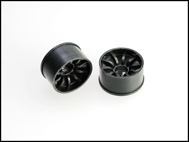 PN Racing Mini-Z 2WD Machine Cut 10 Spoke Rear Wheel R0 Black