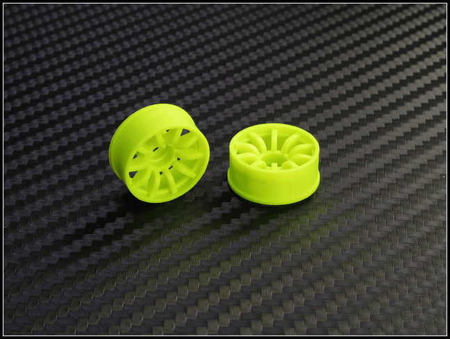 PN Racing Mini-Z 2WD Machine Cut 10 Spoke Front Wheel F1 Yellow