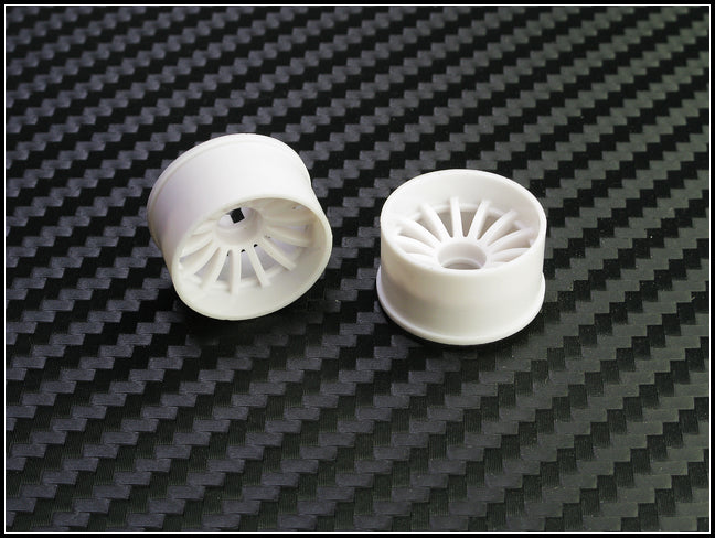PN Racing Mini-Z 2WD Machine Cut 16 Spoke Rear Wheel R1 White