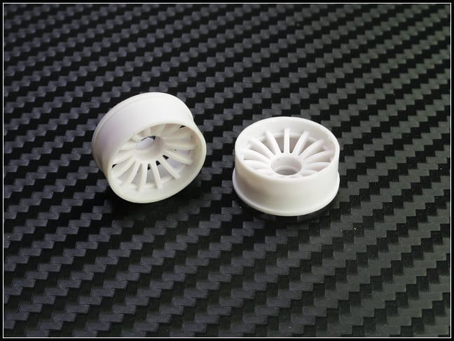 PN Racing Mini-Z 2WD Machine Cut 16 Spoke Front Wheel F2 White