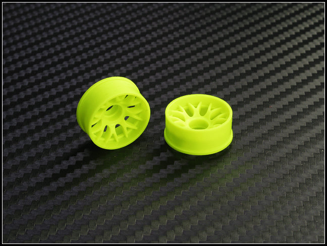 PN Racing Mini-Z 2WD Machine Cut BBS Front Wheel F3 Yellow