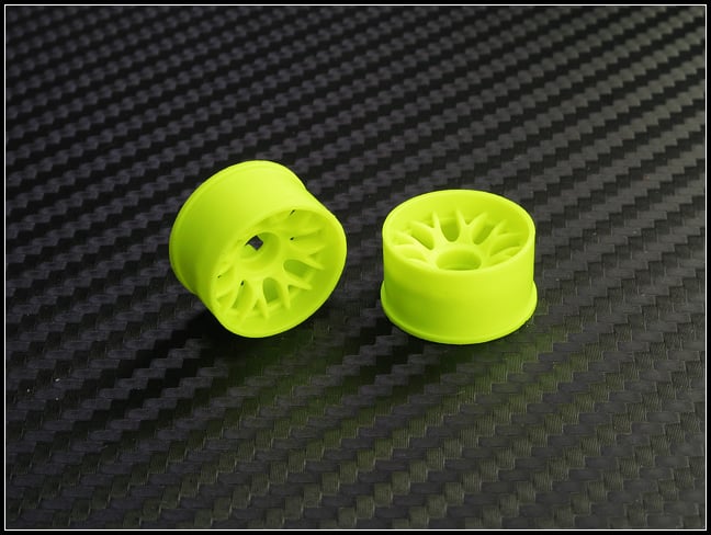 PN Racing Mini-Z 2WD Machine Cut BBS Rear Wheel R0 Yellow
