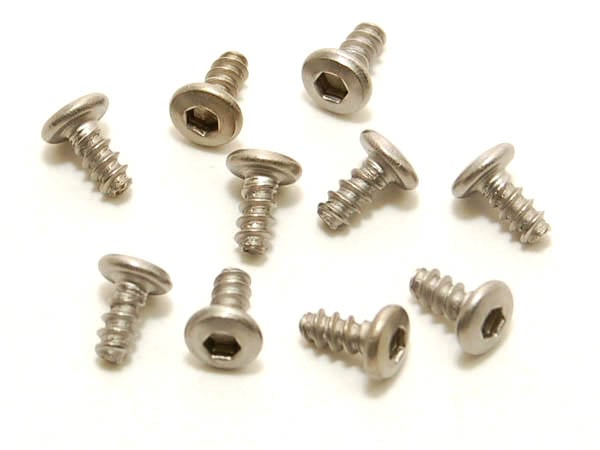 PN Racing M2x4 Titanium Button Head Hex Tapping Screw (10pcs)
