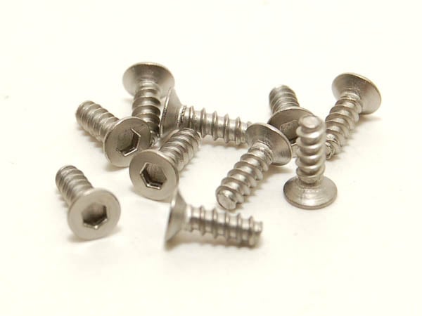 PN Racing M2x6 Titanium Countersunk Hex Tapping Screw (10pcs)