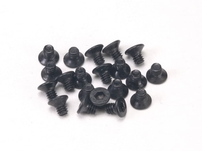 PN Racing M2x3 Countersunk Hardened Carbon Steel Hex Machine Screw (20pcs)
