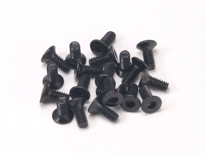PN Racing M2x5 Countersunk Hardened Carbon Steel Hex Machine Screw (20pcs)
