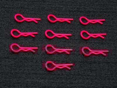 PN Racing Ultra Body Clip 10pcs (Red)