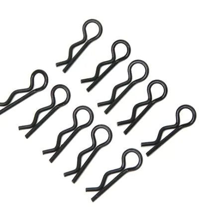 PN Racing Micro Ultra Body Clip 10pcs (Black)
