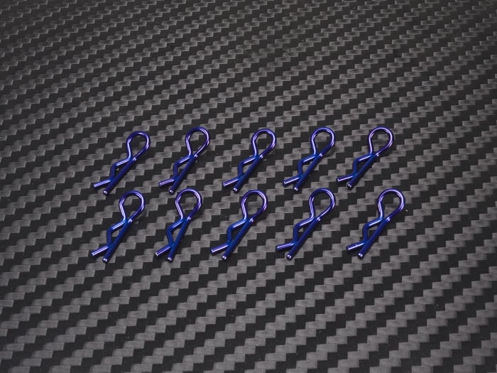 PN Racing Micro Ultra Body Clip 10pcs (Blue)