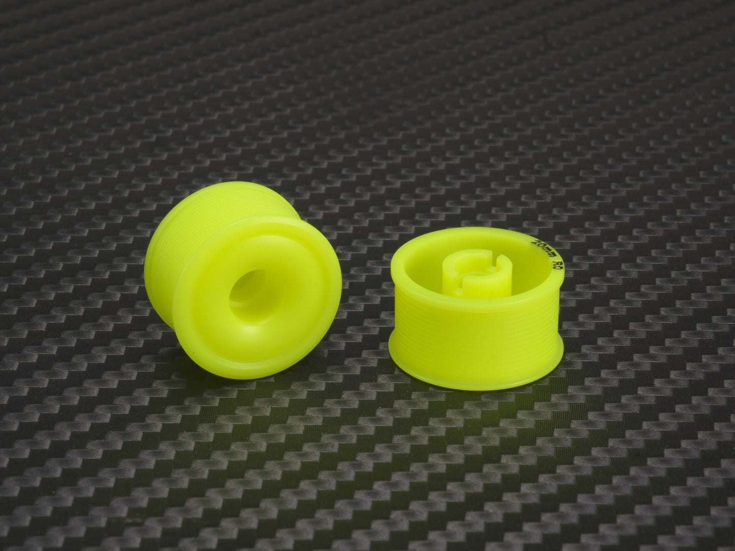 PN Racing Mini-Z 2WD Machine Delrin Cut Yellow Formula 11x19mm Flanged Wheel R0