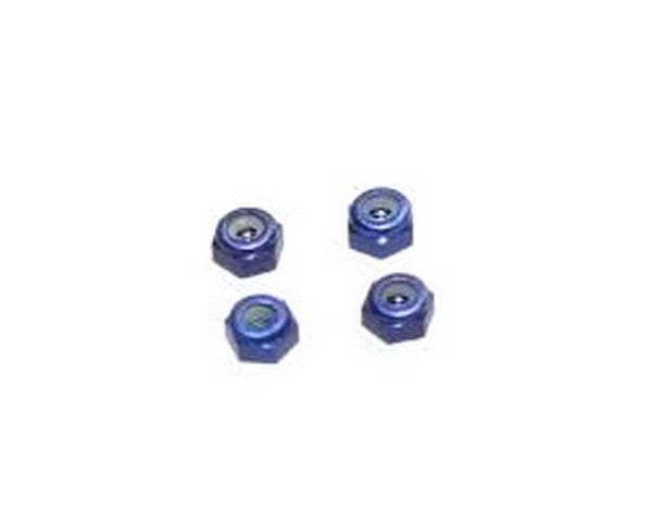 Marka Racing - Aluminum Wheel Lock Nuts - 2mm - Blue - 4pcs