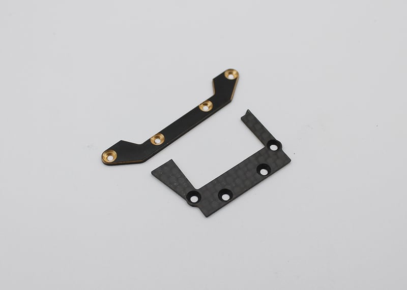 Reflex Racing - RX28 Option Rear Brass/CF Lower Pod Plate