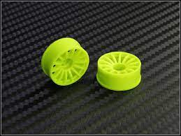 PN Racing Mini-Z 2WD Machine Cut 16 Spoke Front Wheel F0 Yellow