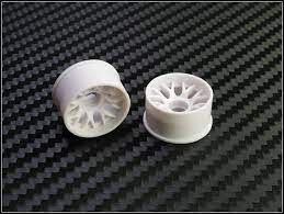 PN Racing Mini-Z 2WD Machine Cut BBS Rear Wheel R0 White