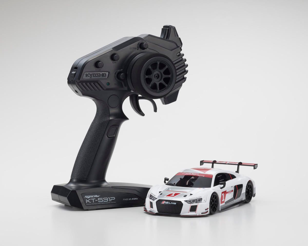 Kyosho MR-04 RWD Mini-Z ReadySet w/Audi R8 LMS Body (White) w/KT-531P 2.4GHz Radio