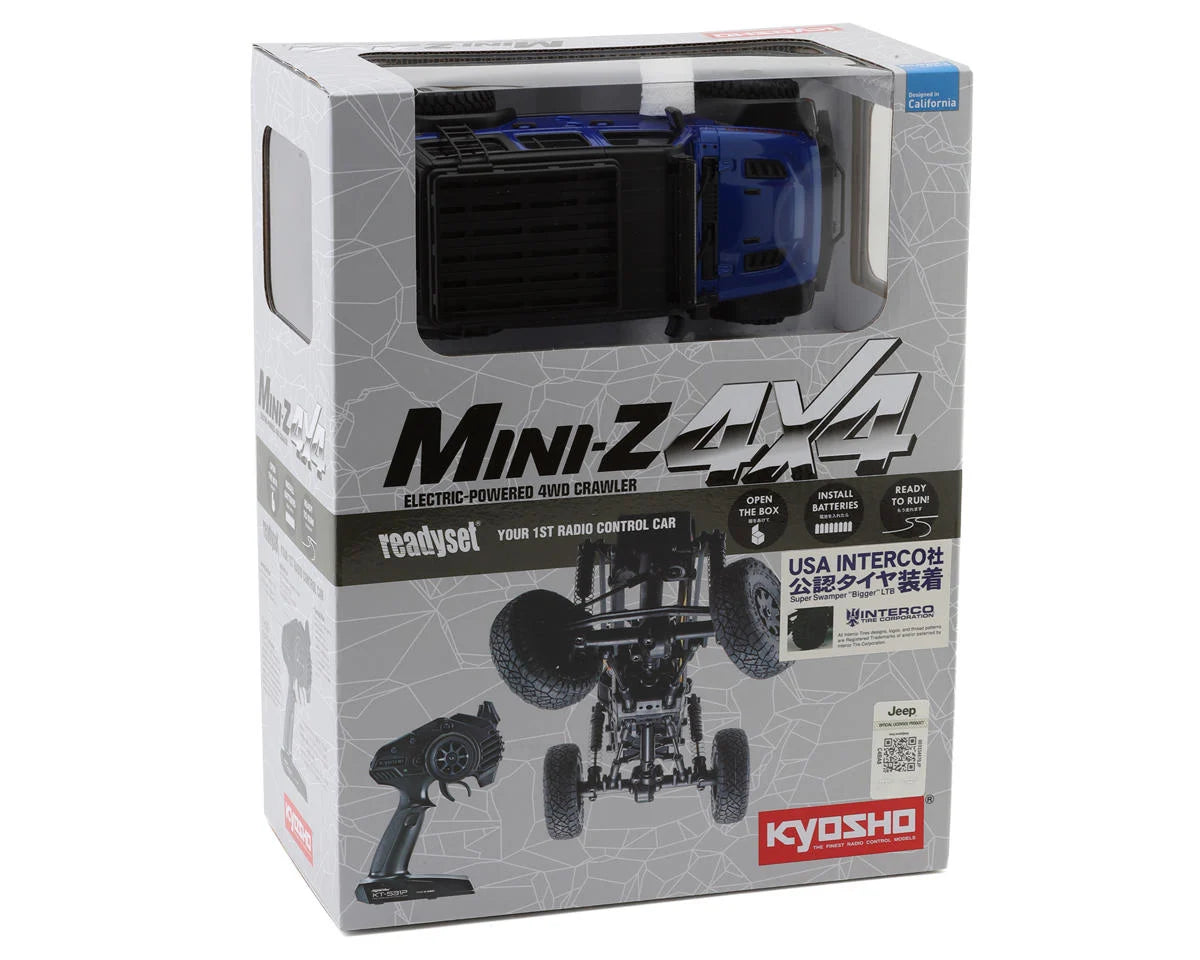 Kyosho MX-01 Mini-Z 4X4 Readyset w/Jeep Wrangler Rubicon Body (Punk'N Metallic) & 2.4GHz Radio