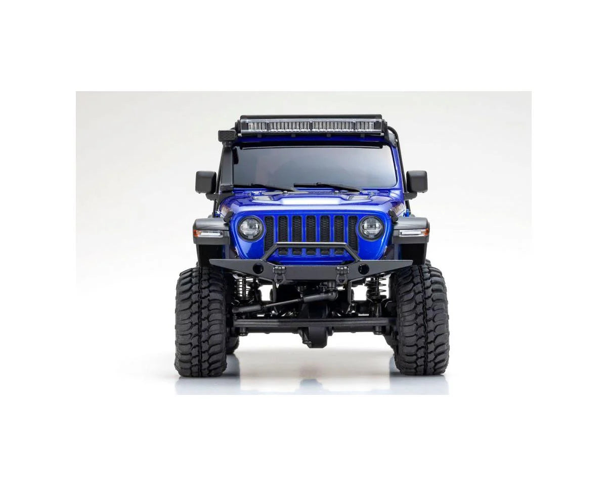 Kyosho MX-01 Mini-Z 4X4 Readyset w/Jeep Wrangler Rubicon Body (Blue Metallic) & 2.4GHz Radio
