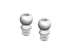 Atomic MRX 3.0mm Ball Stud with M2 Leg-3mm long (2 pcs)