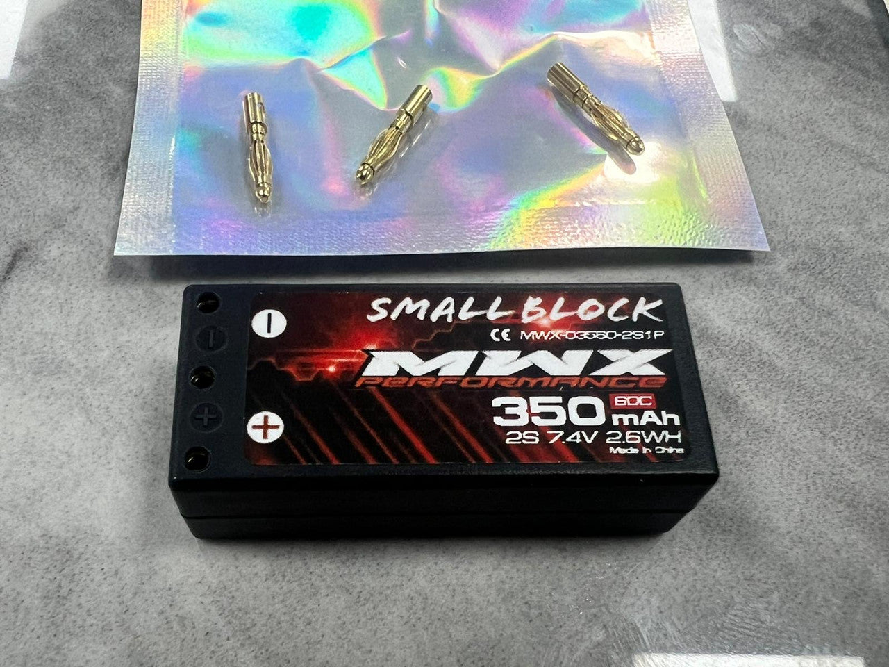 MWX Peerformance - 350mah hard case battery