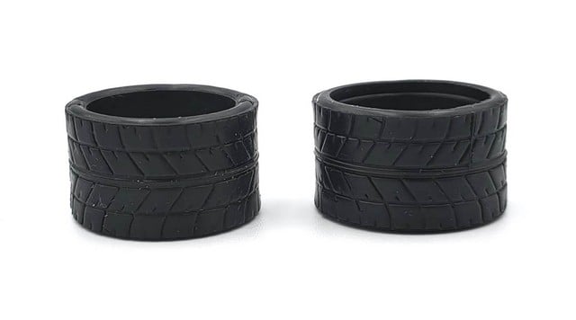 Marka V1 Mini-Z RCP Rubber Rear Radial Tire 15 degree medium 14mm (1 Pair)
