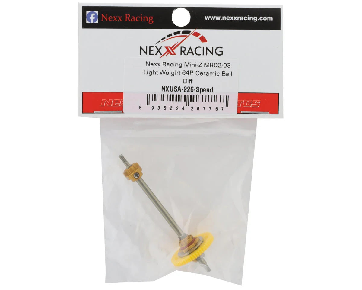 NEXX Racing Mini-Z MR02/03 Light Weight 64P Ceramic Ball Differential (53T) (Gold)