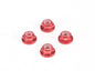 PN Racing Alm. 2mm Flanged Wheel Lock Nut - Red