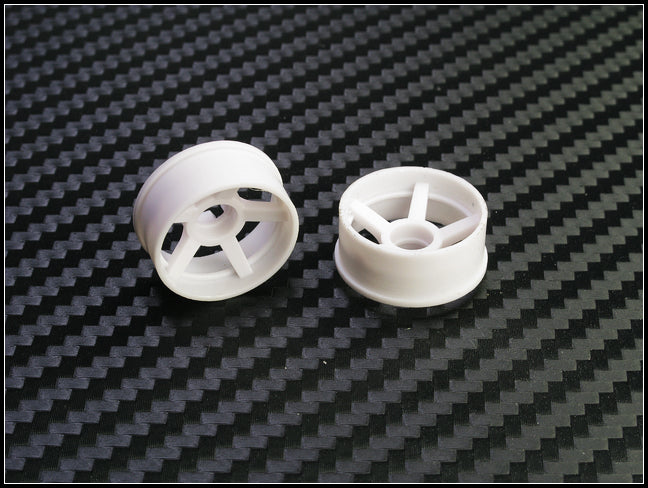PN Racing Mini-Z 2WD Machine Cut 5 Spoke Front Wheel F2 White
