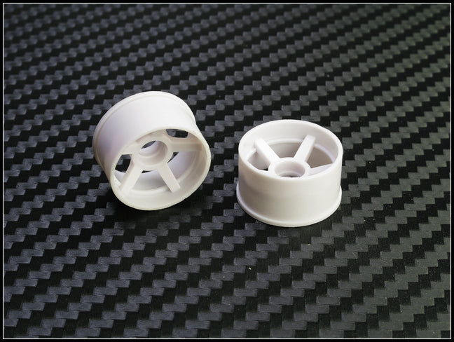 PN Racing Mini-Z 2WD Machine Cut 5 Spoke Rear Wheel R0 White