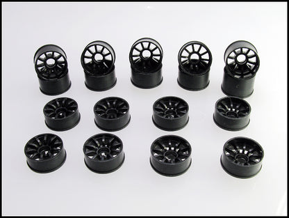 PN Racing Mini-Z 2WD Machine Cut 10 Spoke Front Wheel F2 Black