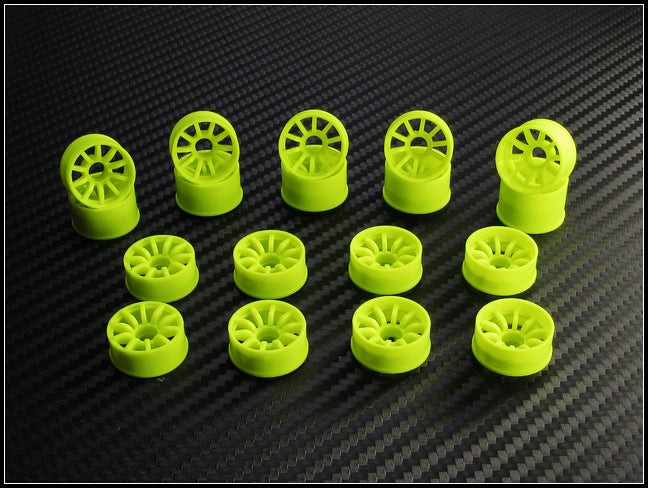 PN Racing Mini-Z 2WD Machine Cut 10 Spoke Rear Wheel R3 Yellow