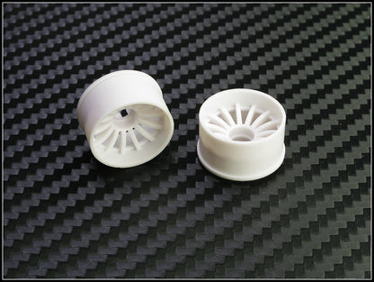 PN Racing Mini-Z 2WD Machine Cut 16 Spoke Rear Wheel R1 White