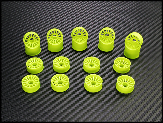 PN Racing Mini-Z 2WD Machine Cut 16 Spoke Rear Wheel R3 Yellow