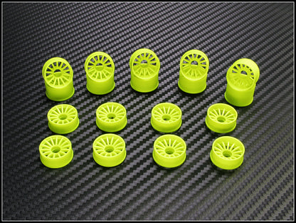 PN Racing Mini-Z 2WD Machine Cut 16 Spoke Rear Wheel R3 Yellow