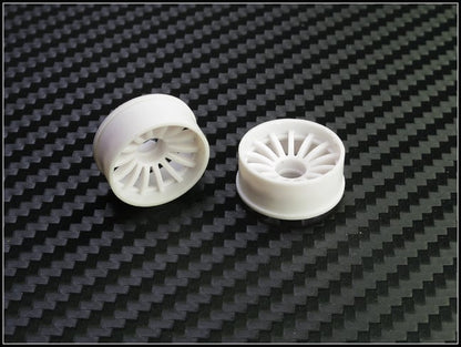 PN Racing Mini-Z 2WD Machine Cut 16 Spoke Front Wheel F2 White