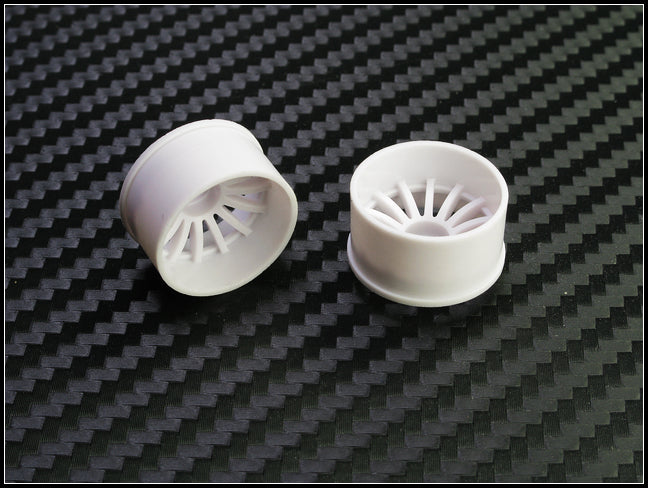 PN Racing Mini-Z 2WD Machine Cut 16 Spoke Rear Wheel R3 White