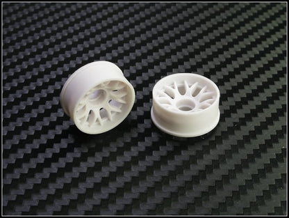 PN Racing Mini-Z 2WD Machine Cut BBS Front Wheel F2 White
