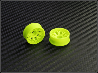 PN Racing Mini-Z 2WD Machine Cut BBS Front Wheel F0 Yellow