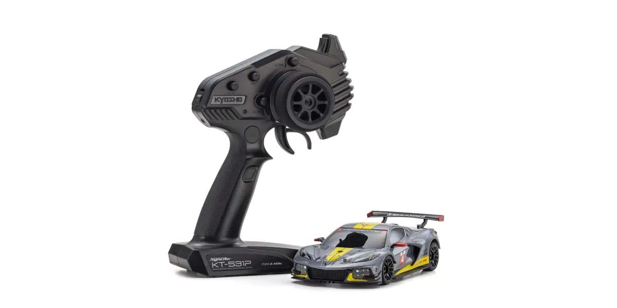 Kyosho MINI-Z RWD Series Ready Set CHEVROLET® CORVETTE® C8.R Gunmetal 32342GM
