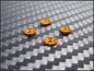 PN Racing Aluminum M2 Countersunk Washer Orange (4pcs)