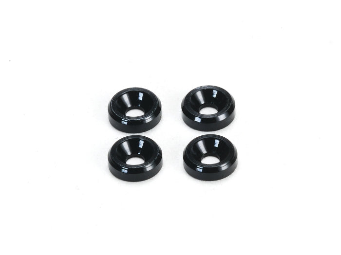 PN Racing Aluminum M2 Countersunk Washer Black (4pcs)