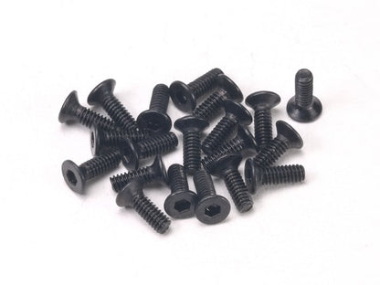 PN Racing M2x6 Countersunk Hardened Carbon Steel Hex Machine Screw (20pcs)