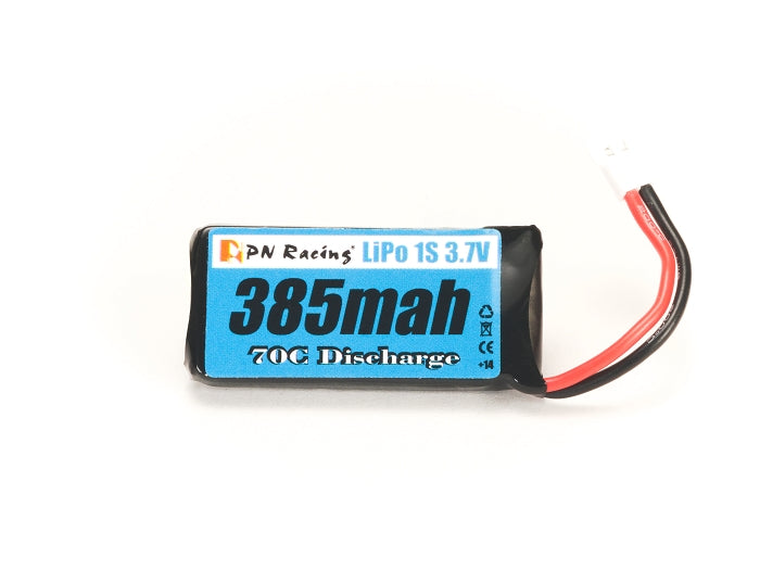 PN Racing LiPo 1S 3.75V 385mah 70C Battery