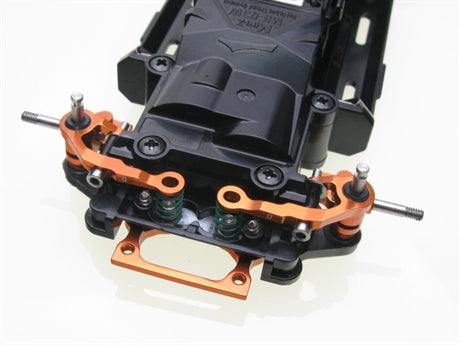 PN Racing Mini-Z MR03 Alum Caster Upper Arm 0 Camber (Orange)