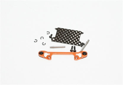 PN Racing Mini-Z MR03 Pro Front Lower Arm Set Wide (Orange)