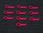 PN Racing Ultra Body Clip 10pcs (Red)