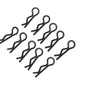 PN Racing Micro Ultra Body Clip 10pcs (Black)