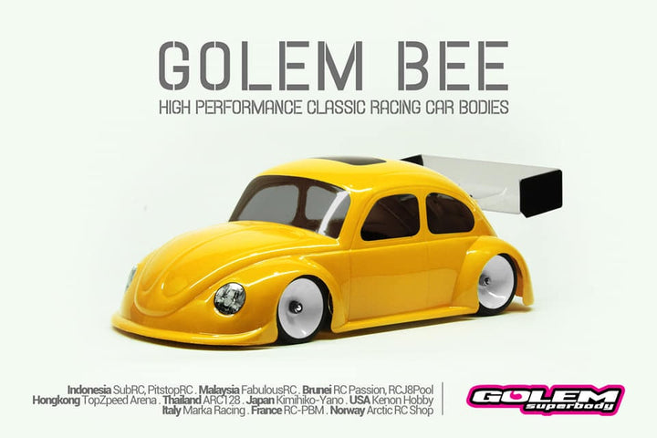 Golem Bee Mini-Z 0.5mm Race Lexan Body Kit (98mm W/B)