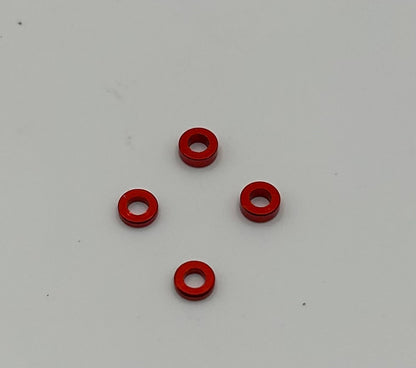 MWX Performance - Red Anodized shims (1 and 1.5mm)4pcs